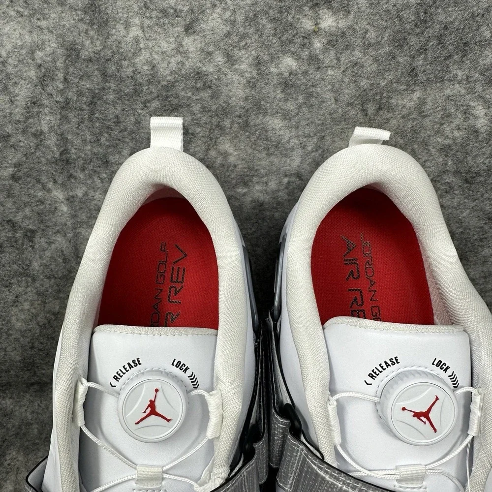 Nike Air Jordan Air Rev Golf Shoes Mens Size 14 White Black Silver FV6338-100